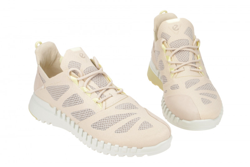 Ecco Zipflex Schuhe beige rose Damen Sneaker 803783