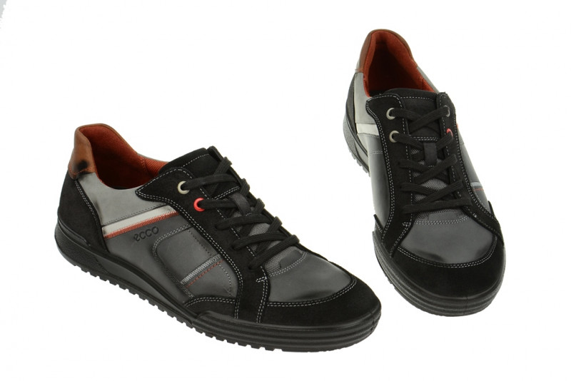 Ecco Fraser Schuhe grau schwarz