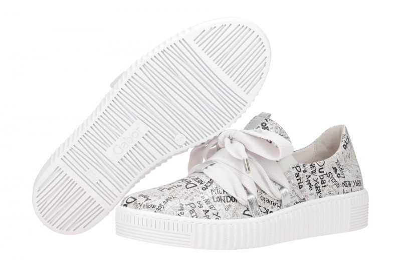 Gabor Schuhe grau Letter Damen Slipper 83.333.39