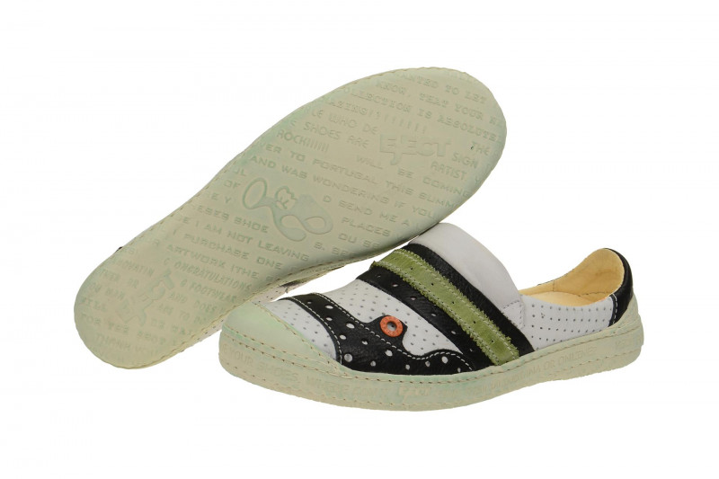 Eject Dass Pantolette weiß schwarz Clogs