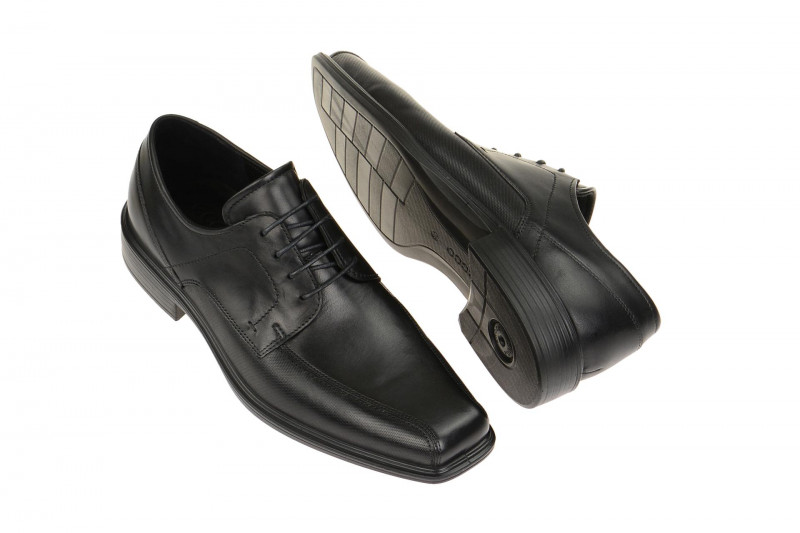 ecco Johannesburg Schuhe schwarz perforiert