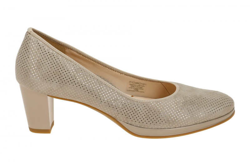 ARA Orly Pumps grau sand gepunktet 12-23436