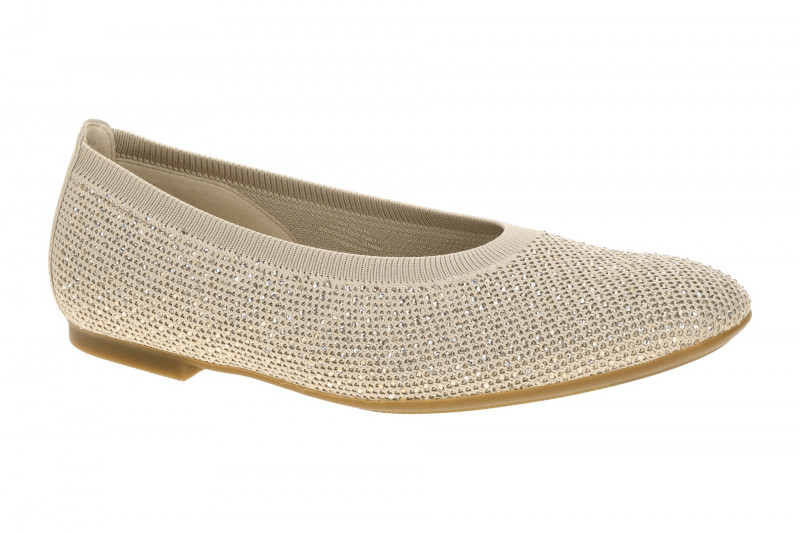 Gabor Ballerina beige Strass Funkel-Effekt 84.146.42