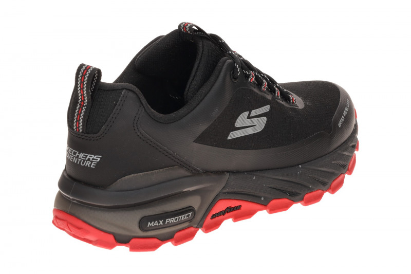 Skechers Max Protect Schuhe schwarz rot Herren Outdoor 237669