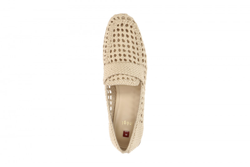 Högl Colin Slipper beige Loafer Flecht-Optik 0970