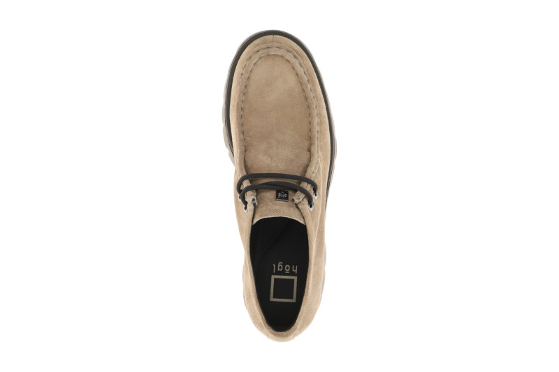 Högl Sally Schuhe Mokassin in taupe braun Velour 2412