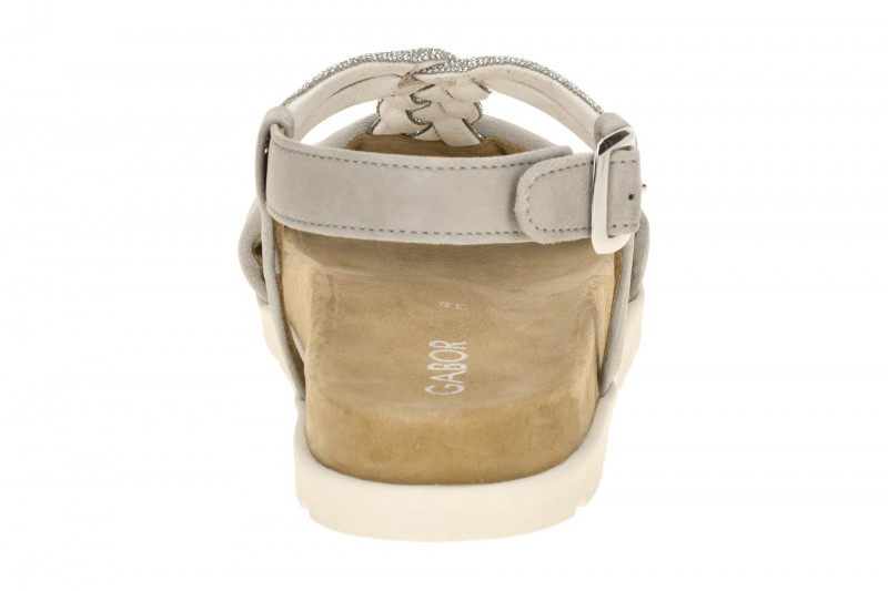 Gabor Fashion Sandale grau silber Strass 84.601.12