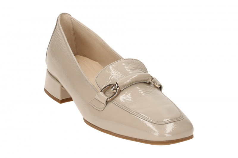 Gabor Schuhe Slipper beige desert Lack 45.260.92