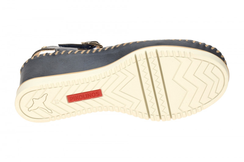 Pikolinos Aguadulce T-Steg Keil Sandale blau multi W3Z-1836C1