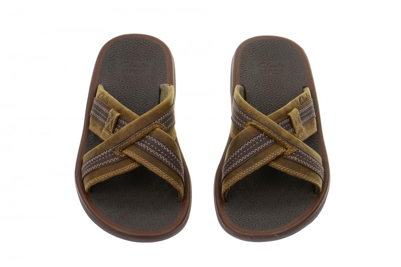 Clarks Kernick Pantoletten braun