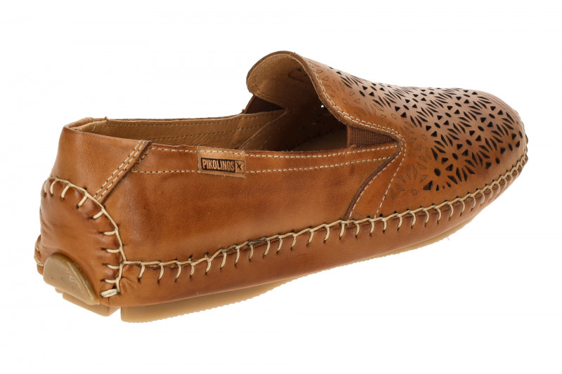 Pikolinos Jerez Slipper hellbraun Blütenmuster 578-4907