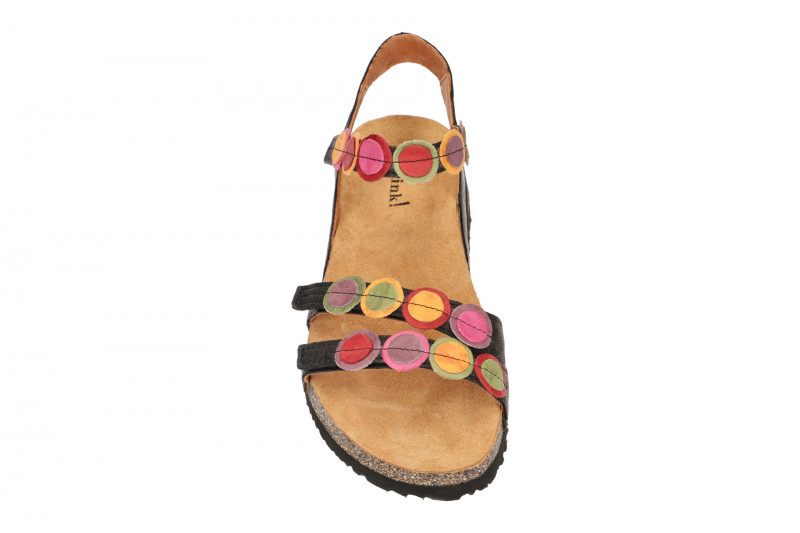 Think Koak Sandale schwarz bunte Punkte 322