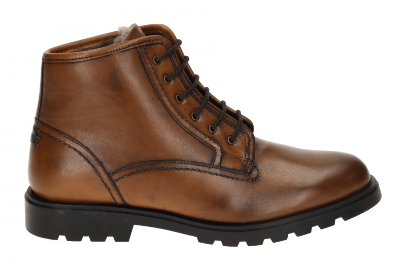 Galizio Torresi Winter Stiefelette braun cognac Lammfutter 323948