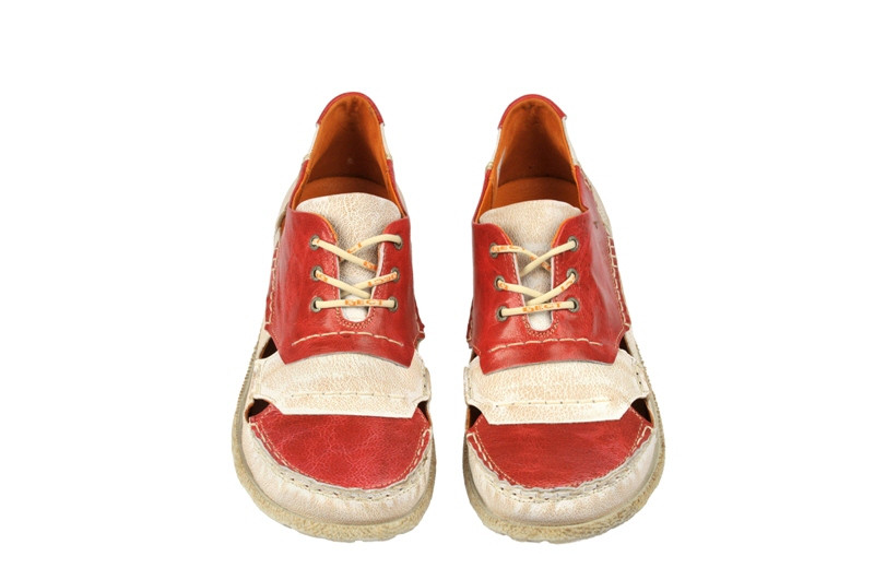 Eject Sony3 E-12092-V1 Herrenschuhe weiß / rot