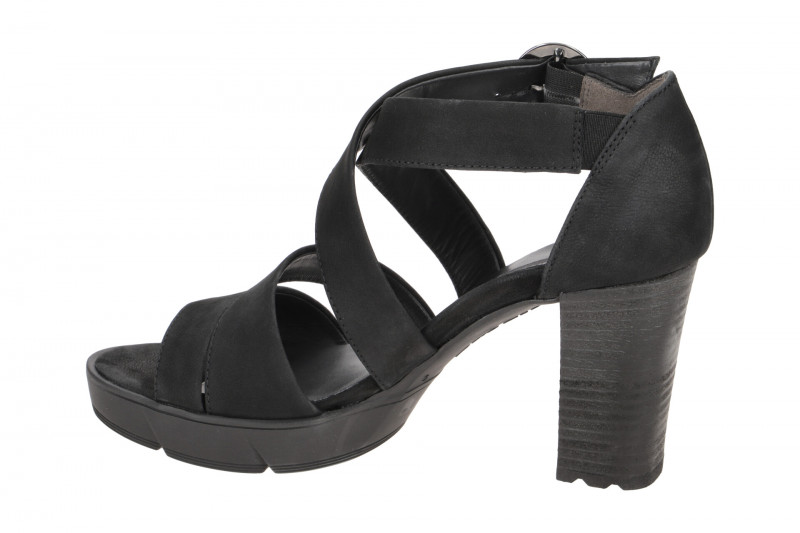 Paul Green Plateau Sandalette schwarz Nubuck 7942