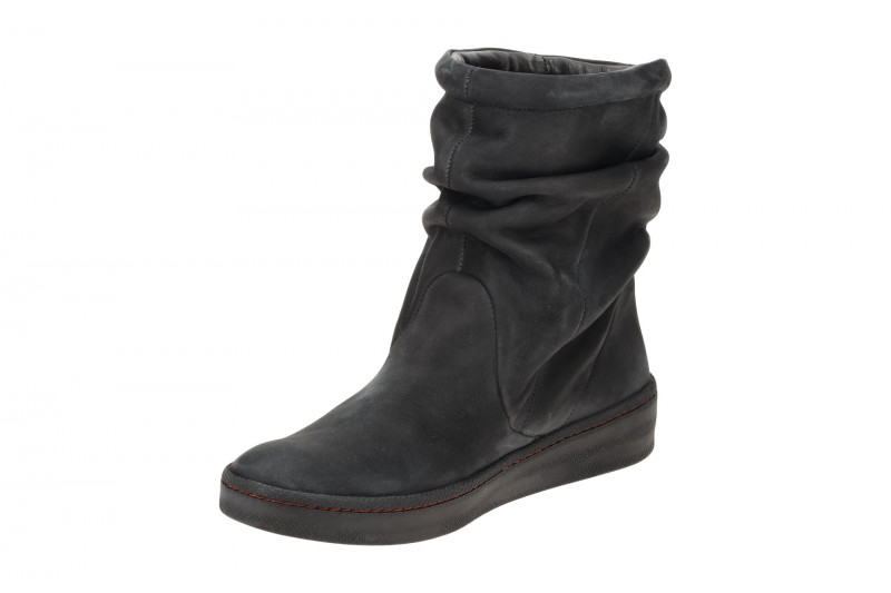 Think Kumi Schlupf Stiefelette schwarz Nubuck 836