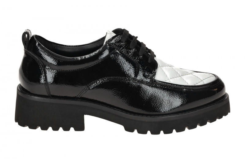 Josef Seibel Sallina 01 Damen Schuhe schwarz weiß Mokassin