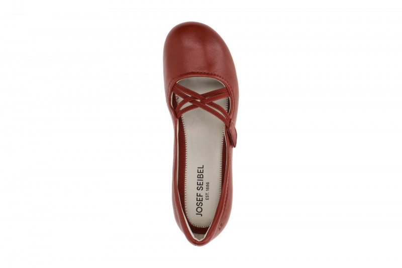 Josef Seibel Fiona 39 Ballerina Slipper rot Glattleder