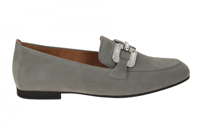 Gabor Schuhe Slipper grau silber 65.210.19