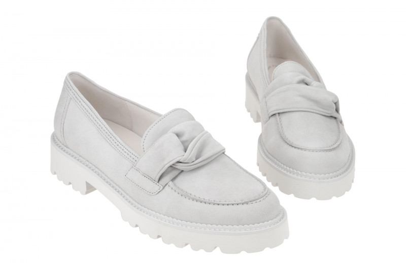 Gabor Schuhe Mokassin Slipper grau 25.242.19