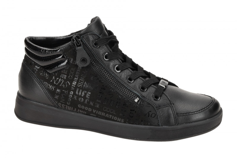 ARA Rom Schuhe Sneaker schwarz Glattleder 12-44499