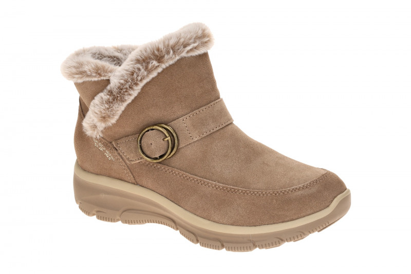 Skechers Easy Going Stiefelette braun mush Schlupf Boot Slip Ins