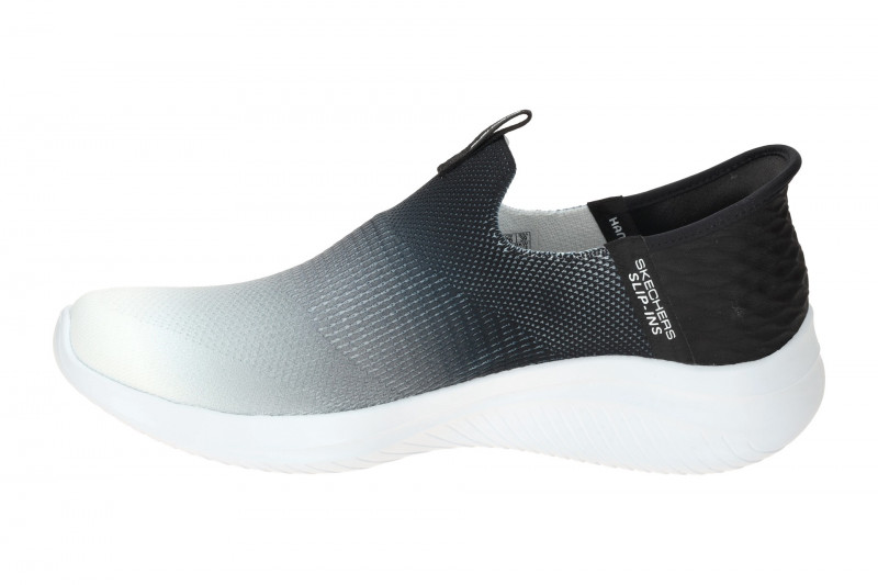 Skechers Ultra Flex Slipper Schuhe weiß schwarz Slip-Ins 149708