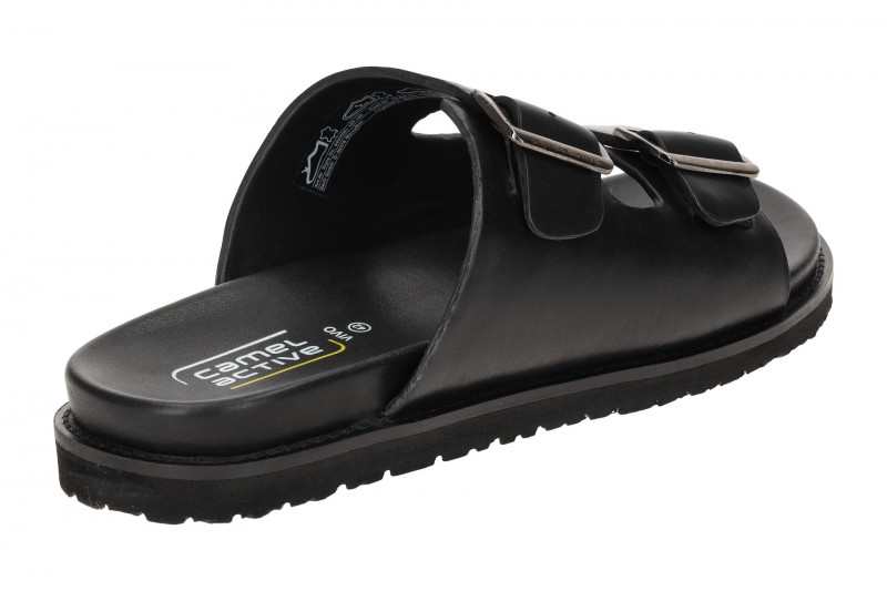 camel active Vivo Pantolette schwarz Herren Nappa 54VV001