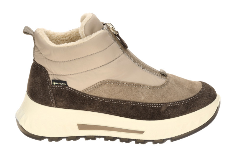 ARA St. Moritz Winter Stiefelette Boots taupe braun GORE-TEX H-Weite