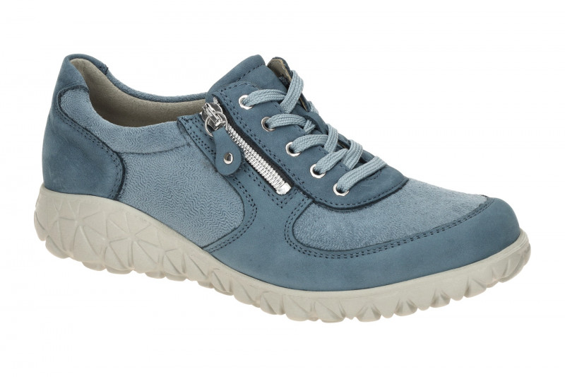 Waldläufer Havy Soft Schuhe blau denim H-Weite OrthoTritt H89001