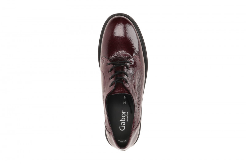 Gabor Davos Schuhe rot burgund Effekt Lack 52.555.88