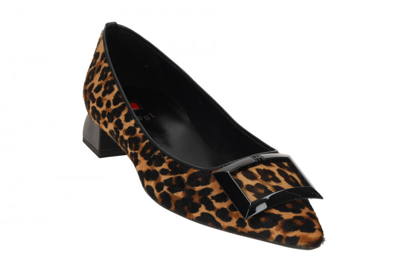 Högl Leo Schuhe Pumps braun gefleckt Leo-Look