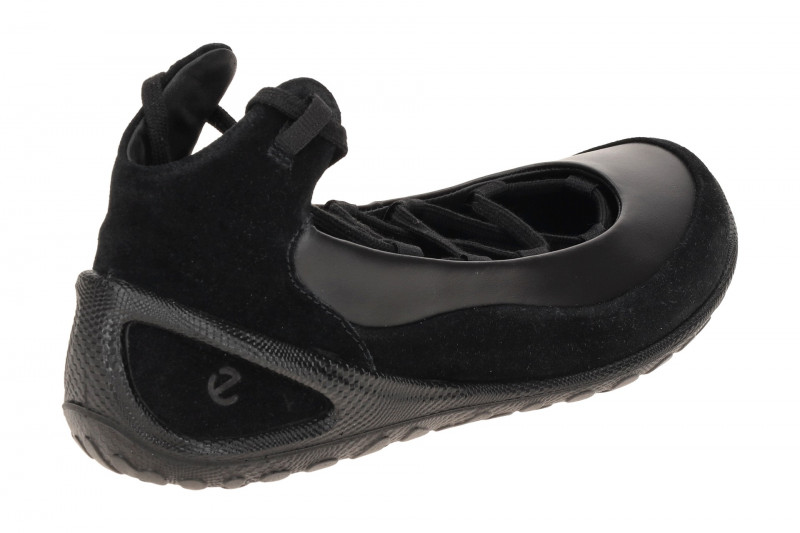 Ecco Biom Lite Schnür Ballerina Schuhe schwarz 802453
