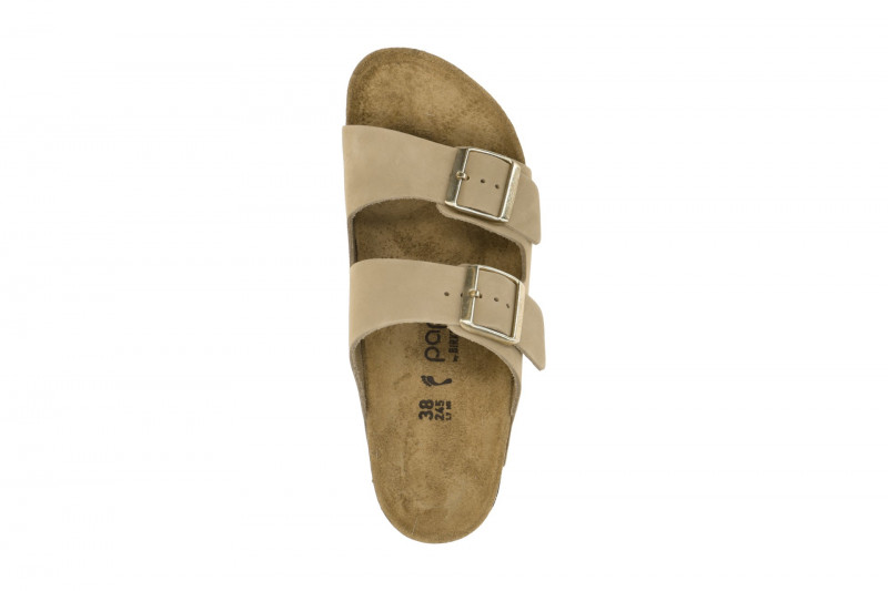 Birkenstock papillio Arizona Flex Pantolette beige sand Schmal 1028379