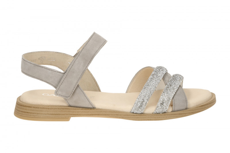 Gabor Fashion Sandale grau puder Strass 85.501.12