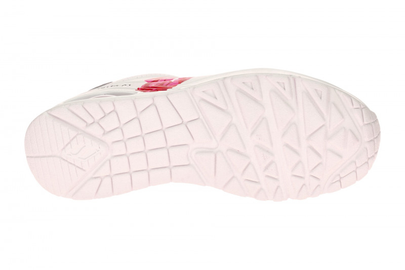 Skechers Uno Schuhe weiß pink Rolling Stones 190004