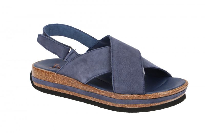 Think Zega Sandale blau Nubuck 388