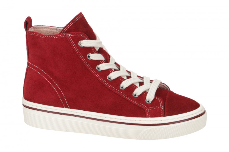 Gabor Mid Sneakers Stiefelette dunkelrot Velour 33.660.15