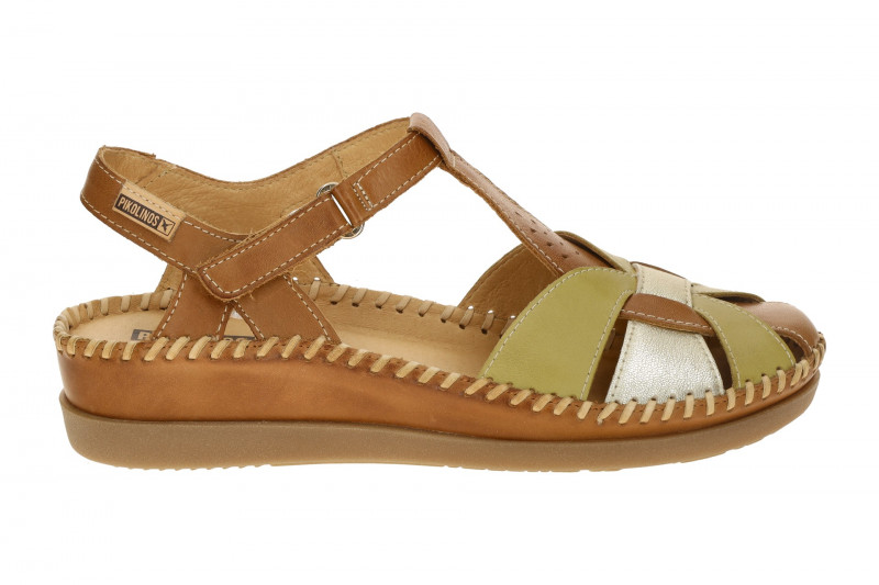 Pikolinos Cadaques T-Steg Sandale braun grün W8K-0847C1