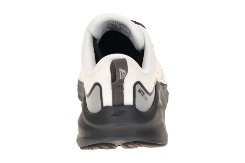 Skechers Max Run Schuhe weiß creme Sportschuhe Damen Waterproof