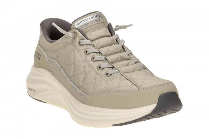 Skechers Contour Foam Schuhe grau tan Slip-Ins 232619