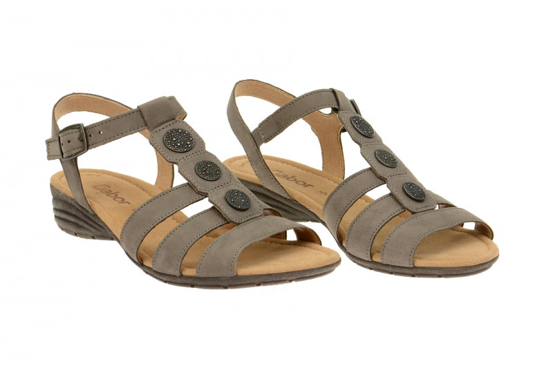 Gabor Sandale grau fumo Nubuk 24.552.13