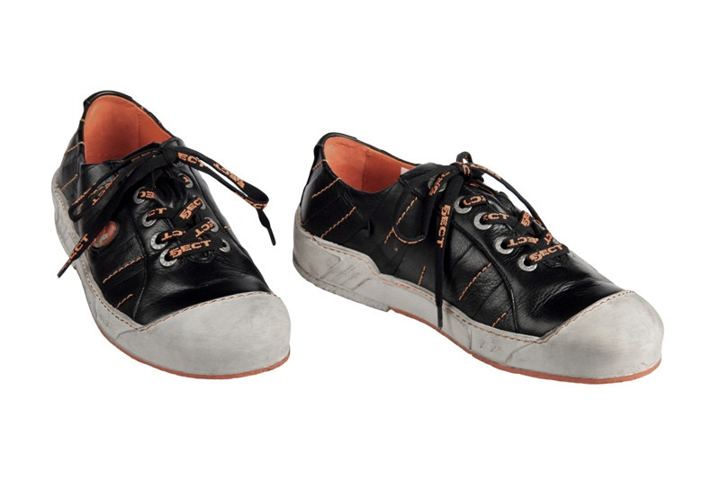 Eject Puzzle Schuhe in schwarz E-12359-V3