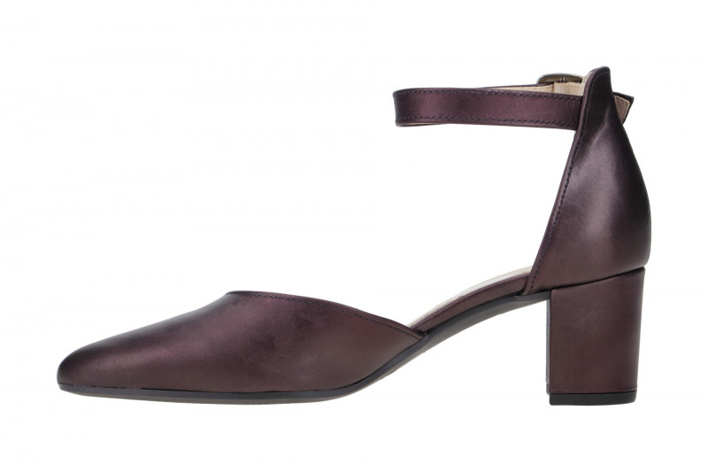 Gabor Riemchen Pumps lila prugna metallic 31.340.63