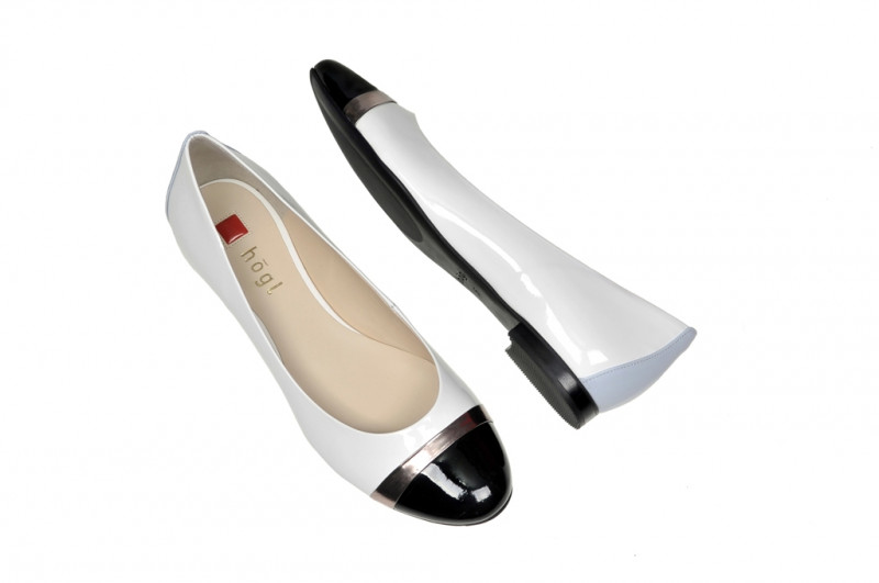 Högl Slipper weiß schwarz 7-10 1014 0201