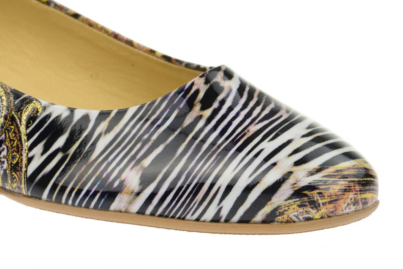 Peter Kaiser Najade Pumps schwarz weiß gold 23101/490