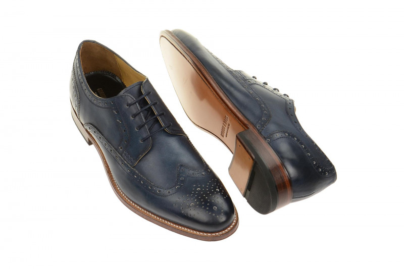 Gordon & Bros Schuhe Fabian blau GoodYear Welted 5093