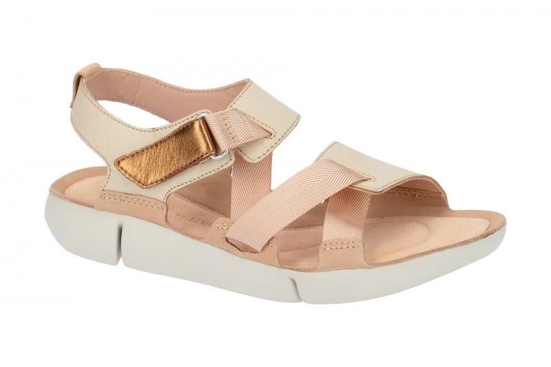 Clarks Damen Sandale TriClover beige rosa