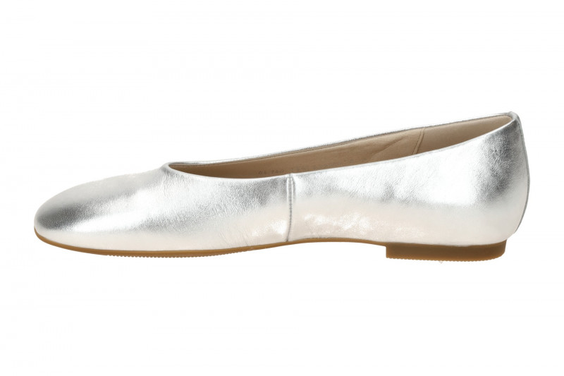 Gabor Ballerina Schuhe silber grau metallic 84.140.61