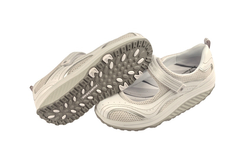 Skechers Shape ups weiß Slipper Fitness Schuhe